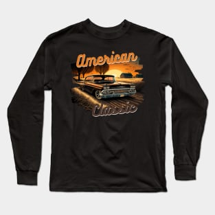 American Classic Car Inspired by the Chevy Impala Long Sleeve T-Shirt